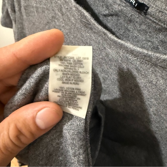 Elie Tahari Charcoal Short Sleeve Tee - Picture 6 of 7